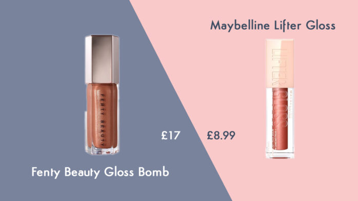 Fenty Beauty Gloss Bomb cheap alternative from Maybelline Lifter