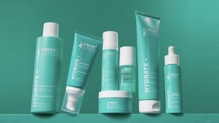 Fresh Elements Hydrate Skincare for dry dehydrated skin