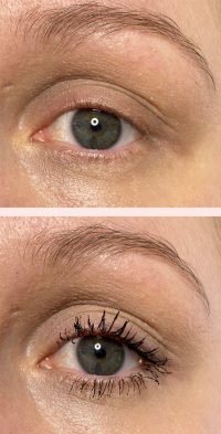 Huda Beauty mascara before and after photos