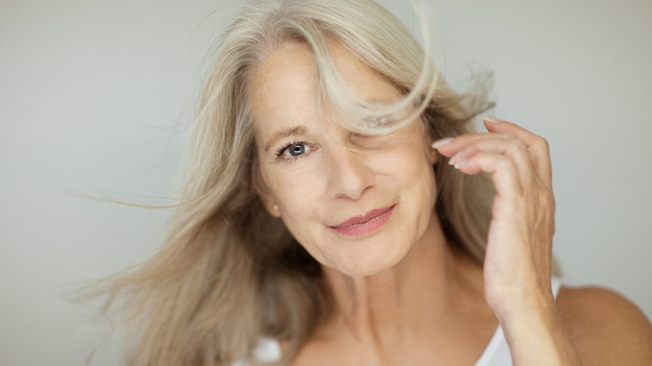 What happens during menopause to skin and hair