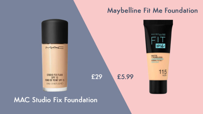 MAC Studio Fix foundation makeup cheap alternative from Maybelline