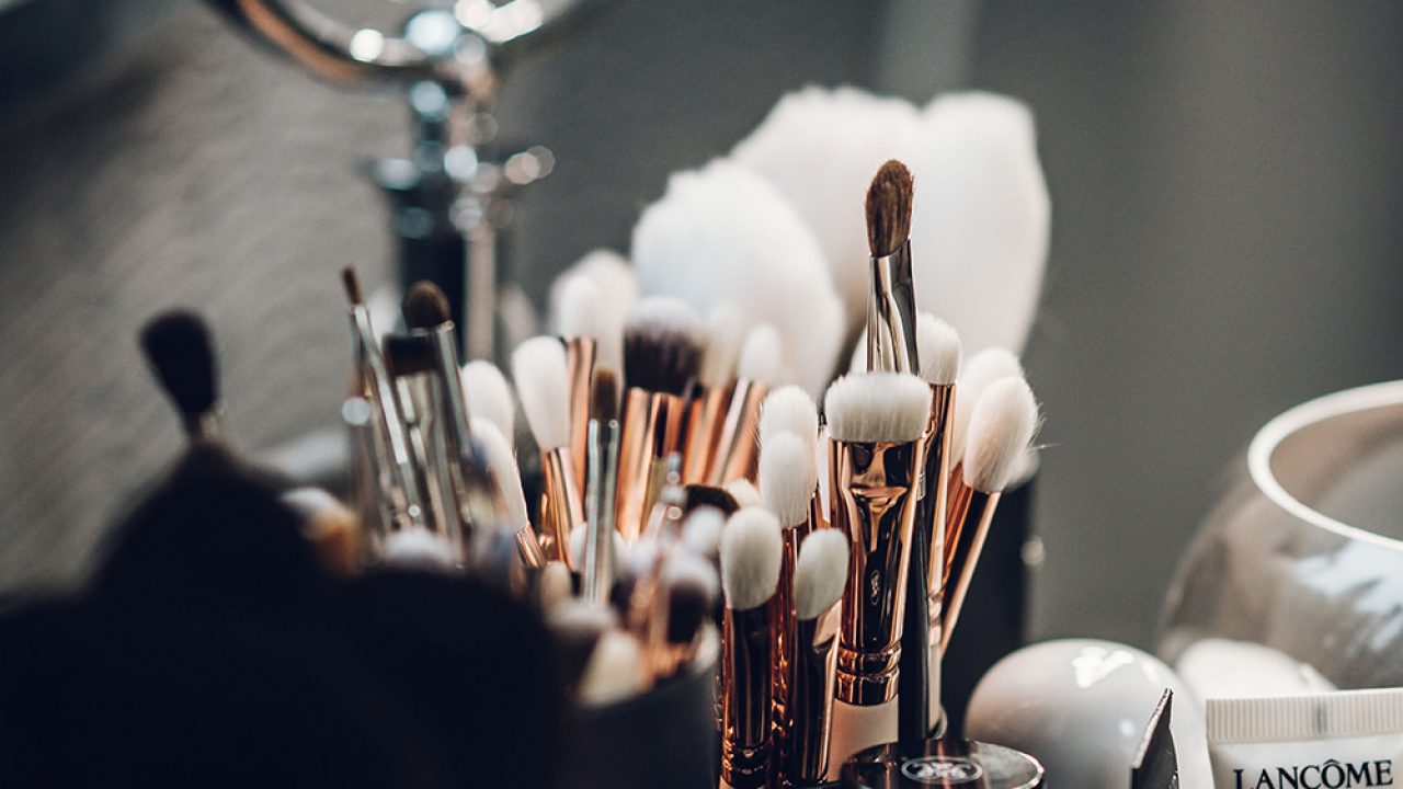 Dirty makeup brushes