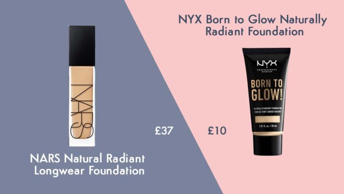 NARS foundation makeup cheap alternative from NYX