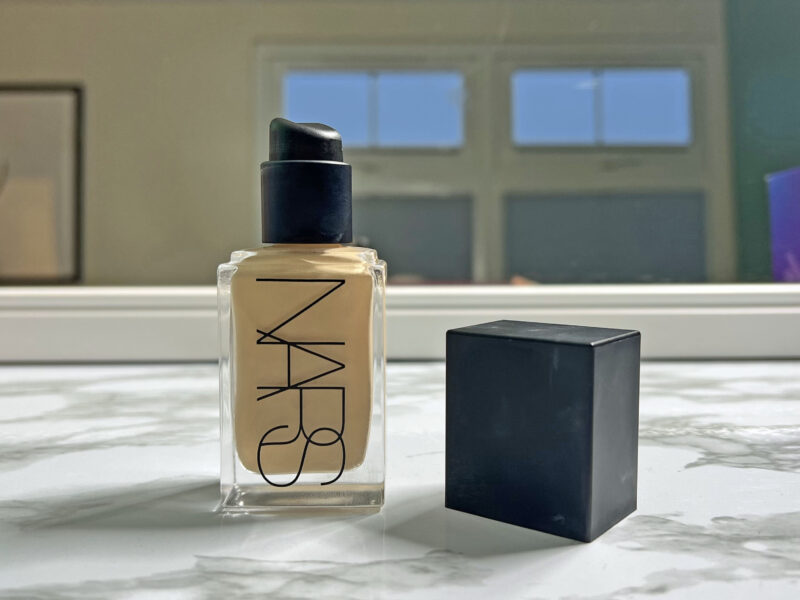 NARS Light Reflecting foundation before and after review on mature, oily skin