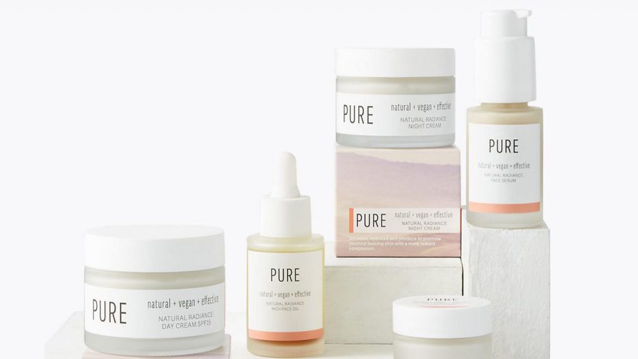 M&S Pure collection vegan skincare