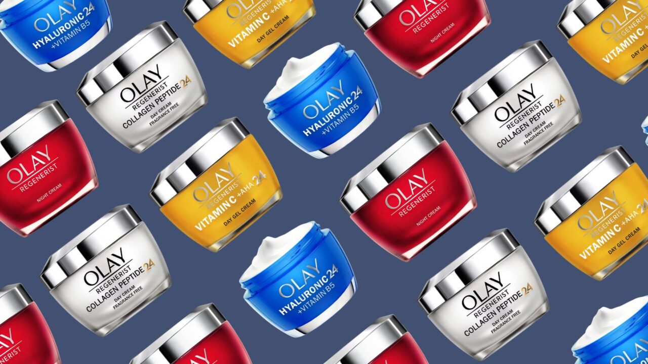 Oli of Olay creams for mature, dry and oily skin