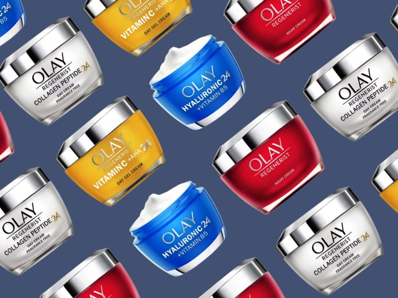 Oli of Olay creams for mature, dry and oily skin