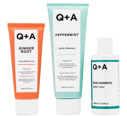 Q+A Skin Daily Essentials bundle