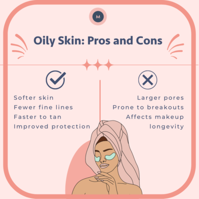 Benefits and cons of oily skin