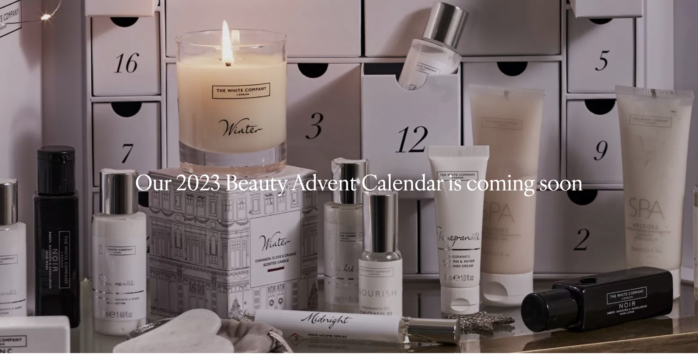 2023 White Company Calendar release date, price and contents