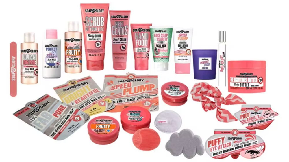 Soap and Glory advent calendar 2023 contents