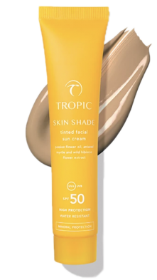 Tropic Skin Shade Tinted Facial sun cream spf 50